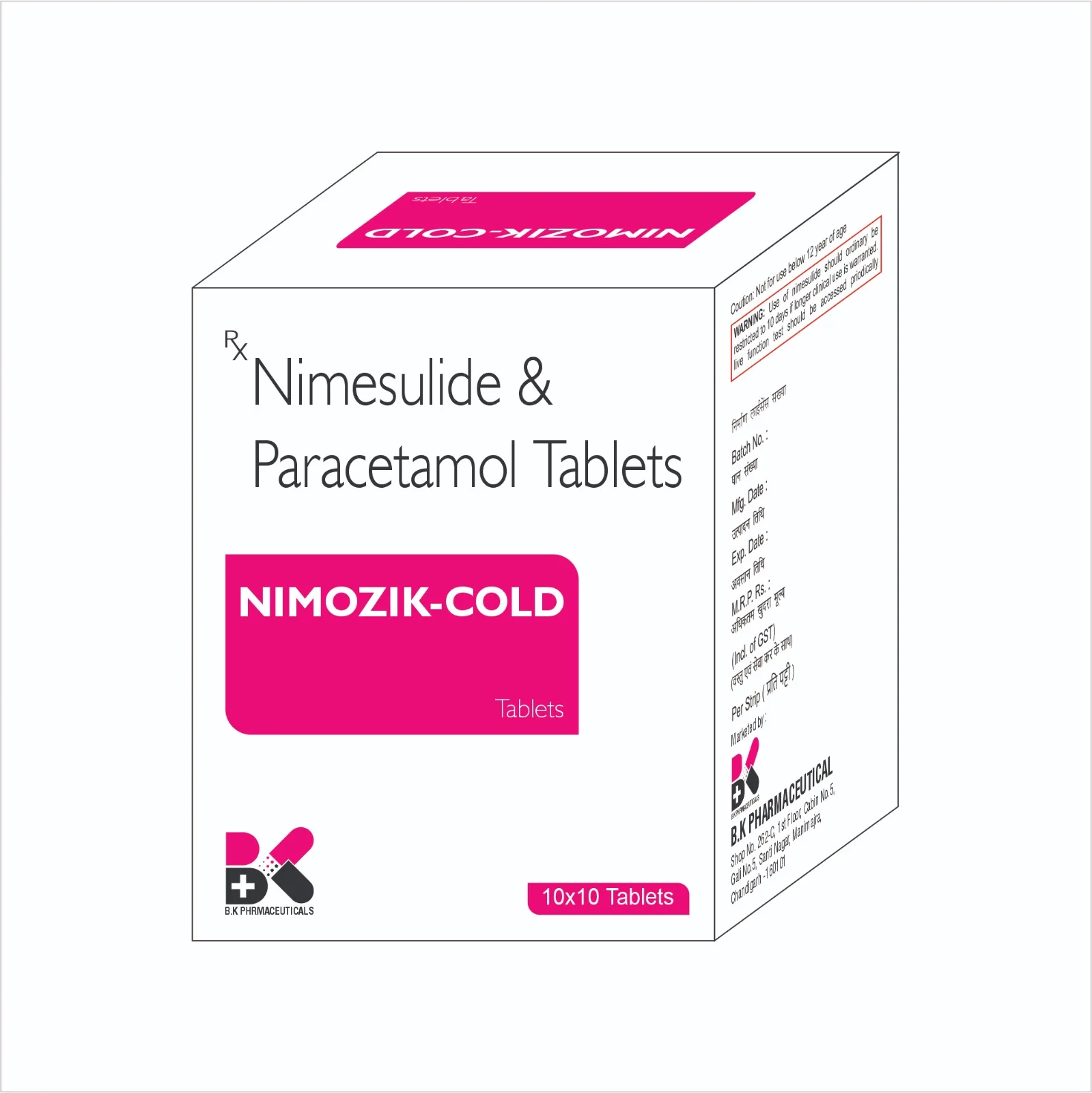 NIMOZIK-COLD medicine pack